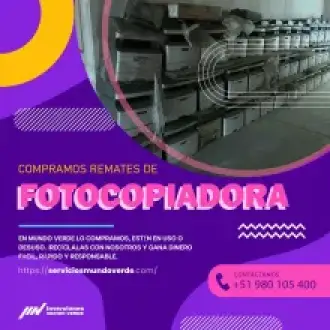 COMPRAMOS FOTOCOPIADORAS