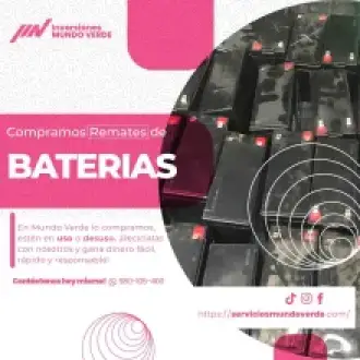 Compramos tus baterías en desuso