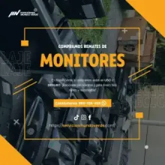  Tienes monitores antiguos o en desuso Nosotros los compramos 