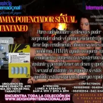 VIAMAX ES UN POTENCIADOR INSTANTANEO QUE MEJORA TU RENDIMIENTO EN TUS ENCUENTROS INTIMOS