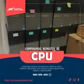 Compramos CPUs en desuso o malogrados Pago inmediato 