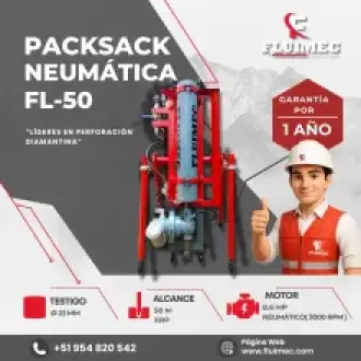 PACKSACK NEUMÁTICA FL50 EQUIPO PARA MINERIA 