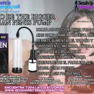 EL MEJOR TAMAÑO EN POCO TIEMPO Y AL INSTANTE CON ESTA BOMBA DE SUCCION