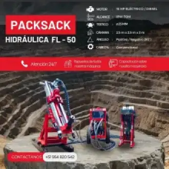 PACKSACK HIDRÁULICA FL50 equipo para industria mineria 