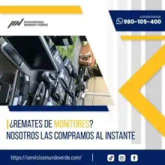 Compramos monitores en desuso Fácil rápido y ecológico 