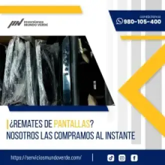 Compramos pantallas en desuso Reciclaje fácil y rápido 