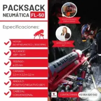 PACKSACK NEUMÁTICA FL50 trabajos en superficie 