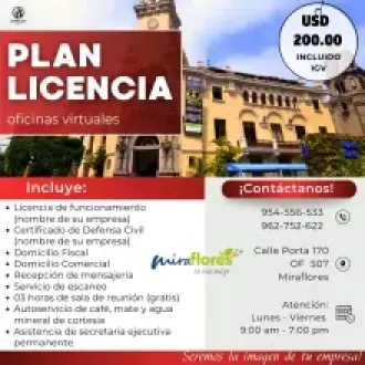OBTEN TU LICENCIA DE FUNCIONAMIENTO CON NUESTRA DIRECCIÓN