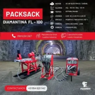 PACKSACK DIAMANTINA FL100 equipo para industria minera 