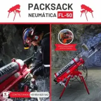 PACKSACK NEUMÁTICA FL50 trabajos en mina 