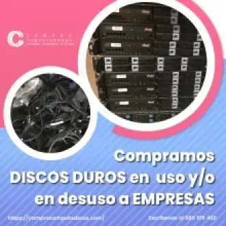 TIENES DISCOS DUROS ANTIGUOS LO COMPRAMOS 