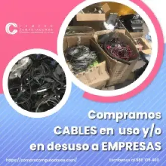TIENES CABLES ELECTRICOS EN DESUSO LO COMPRAMOS 