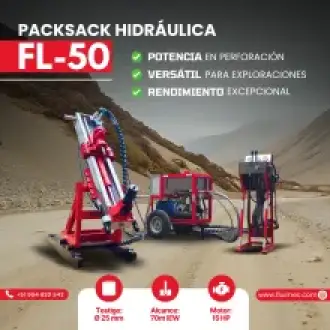  PACKSACK HIDRÁULICA FL50 EQUIPO PARA INDUSTRIA MINERA 