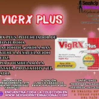 VIGRX PLUS POTENCIADOR SEXUAL PARA DURAR MAS TIEMPO EN TARAPOTO SEXTOYS
