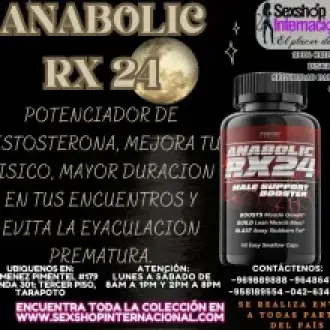 ANABOLIC RX24 POTENCIADOR SEXUAL Y TESTOSTERONA EN TARAPOTO SEXTOYS