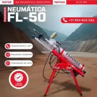 PACKSACK NEUMÁTICA FL50 equipo para industria minera 