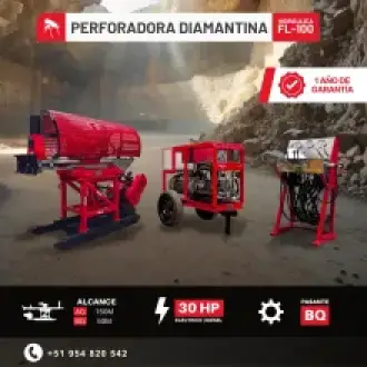 PERFORADORA PACKSACK FL-100 Explora hasta 150 m en AQ y 50 m