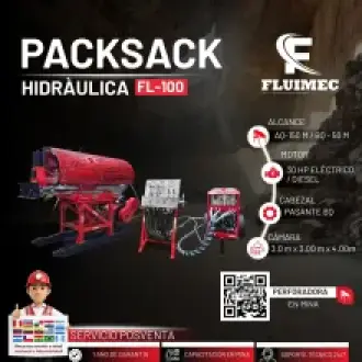 PERFORADORA PACKSACK FL-100 exploración de vetas 