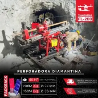 PERFORADORA PACKSACK FL-200 Explora hasta 200 m 