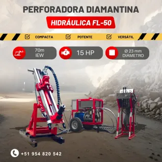 PACKSACK HIDRÁULICA FL-50 Equipo con alcance de perforación 