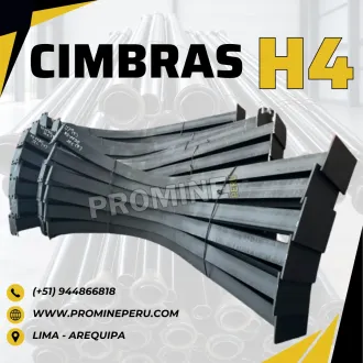 Cimbra Metálica H6 2cuerpos Fortificación de Túneles