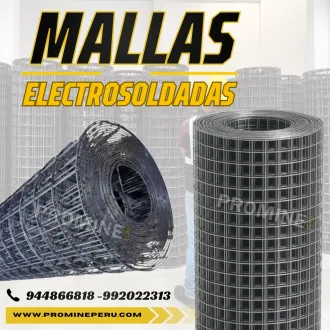 Malla Electrosoldada Minera - Alambre negro Cocada 4X4 