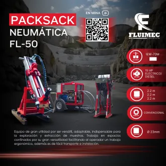PACKSACK HIDRÁULICA FL-50 trabajos en mineria 