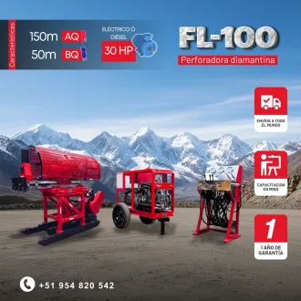 PERFORADORA PACKSACK FL-100 EQUIPO PARA MINERIA 