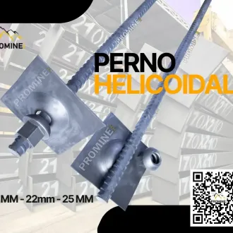 PERNO HELICOIDAL - PARA SOSTENIMIENTO EN MINA 