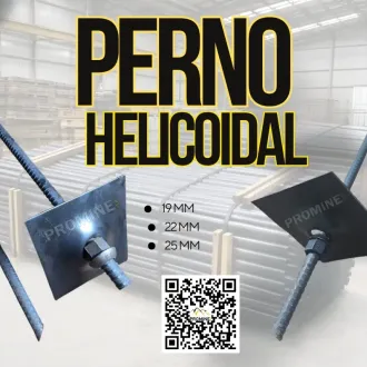 PERNO HELICOIDAL - PARA SOSTENIMIENTO EN MINA 