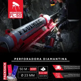 PACKSACK NEUMÁTICA FL-50 EQUIPOS PARA MINERIA