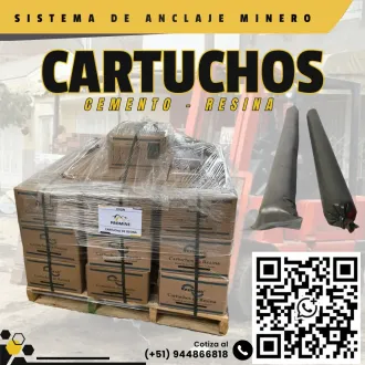 Cartuchos de Resina y Cemento Anclaje de Pernos Helicoidal