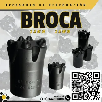 Broca de Carburo Equipos de Perforación Minera