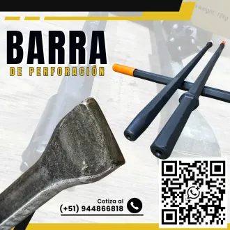 Barra de Perforación - Equipos de Avance en Minería