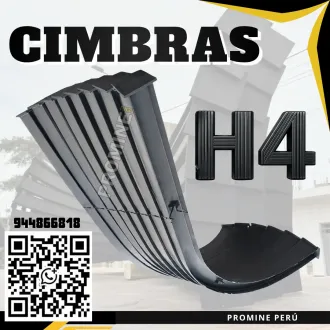 Cimbras H4 de Acero . Soporte Estructural . Labores Mineras