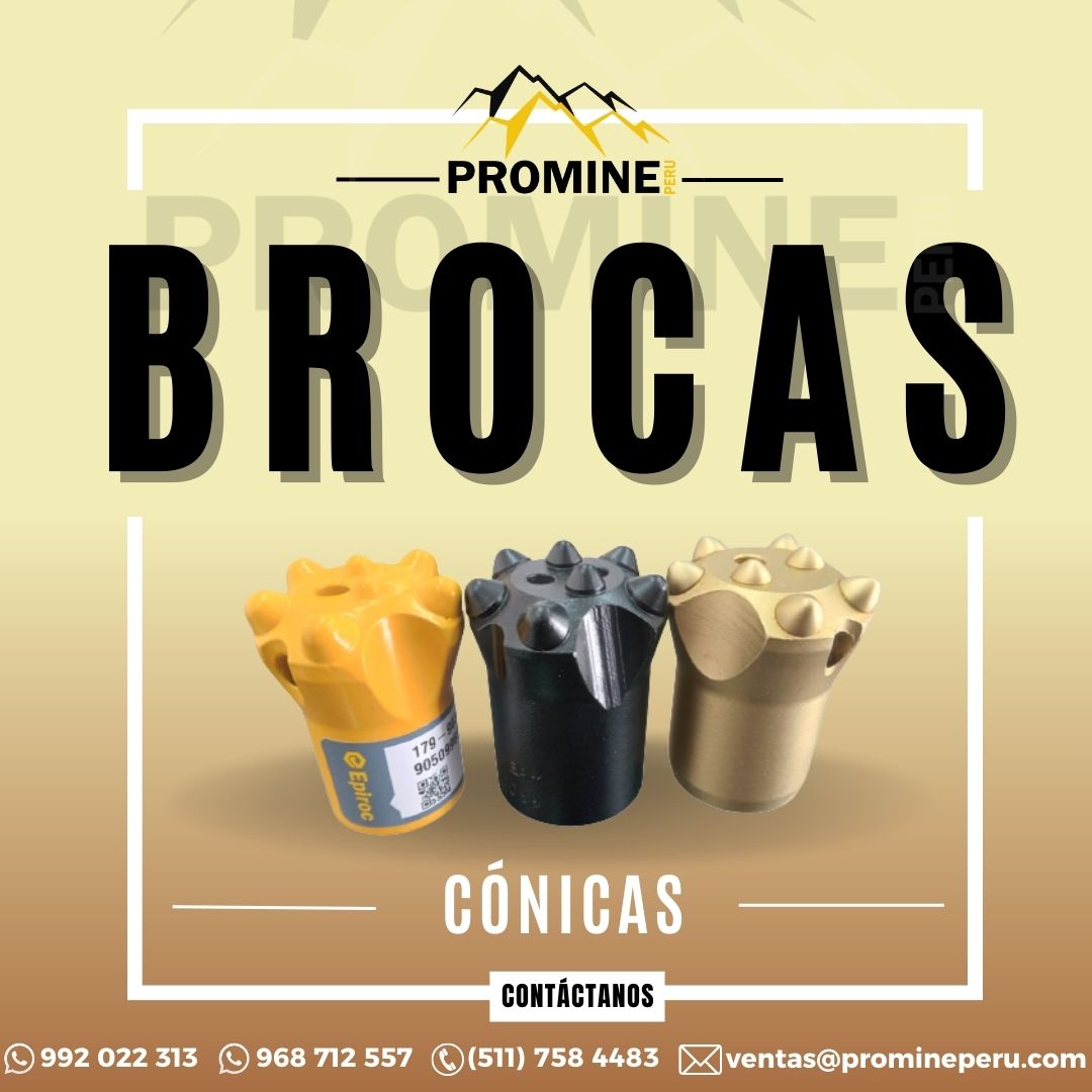 BROCAS CONICAS BOART LONGYEAR-SANDVIK-EPIROC PROMINE PERÚ