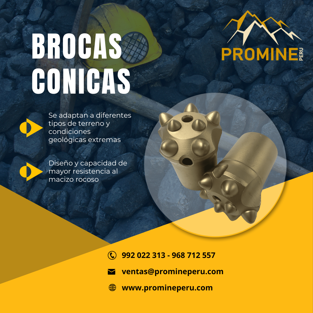 BROCAS CONICAS BOART LONGYEAR-SANDVIK-EPIROC PROMINE PERÚ