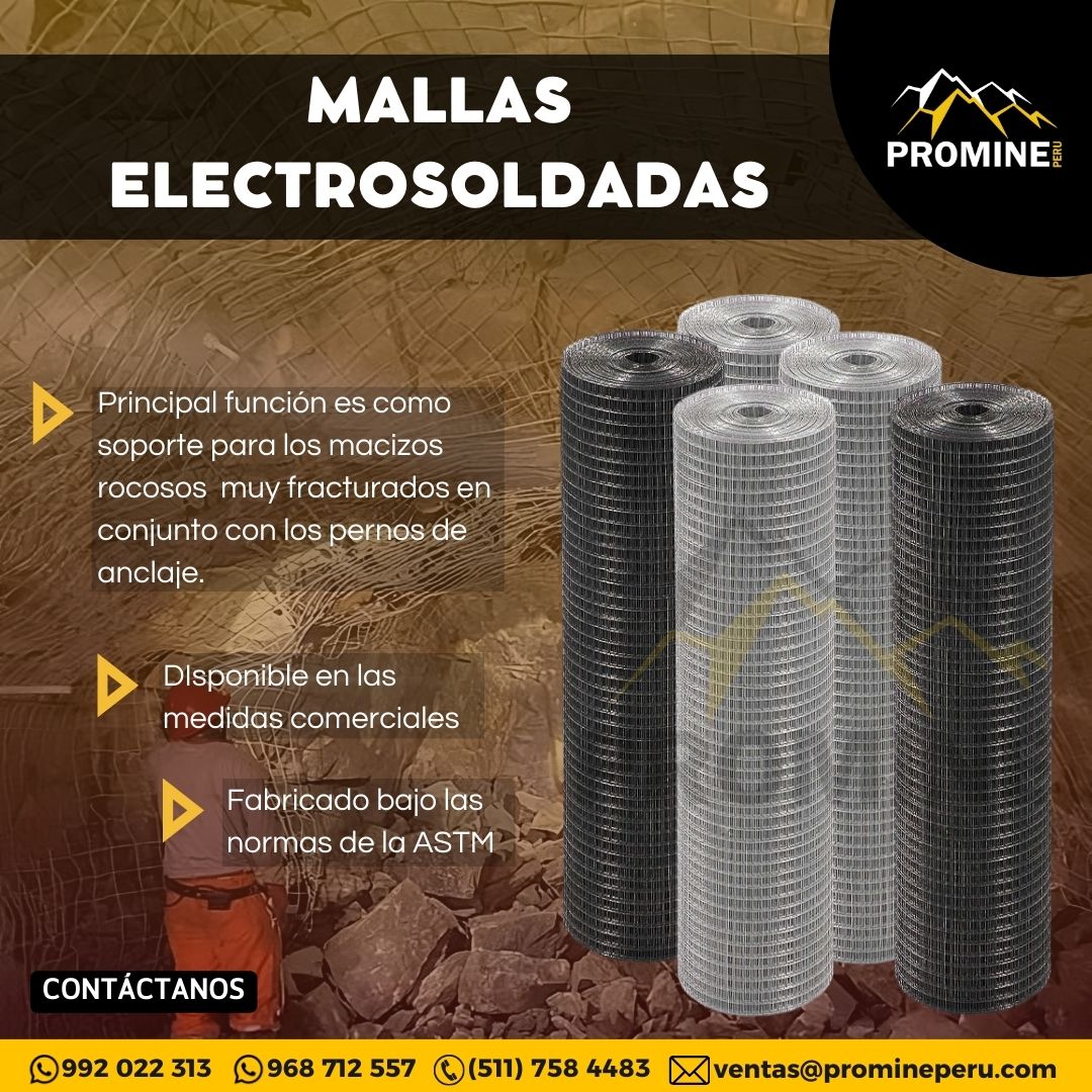 MALLA ELECTROSOLDADA 3X3-4X4 GALVANIZADA PROMINE PERÚ