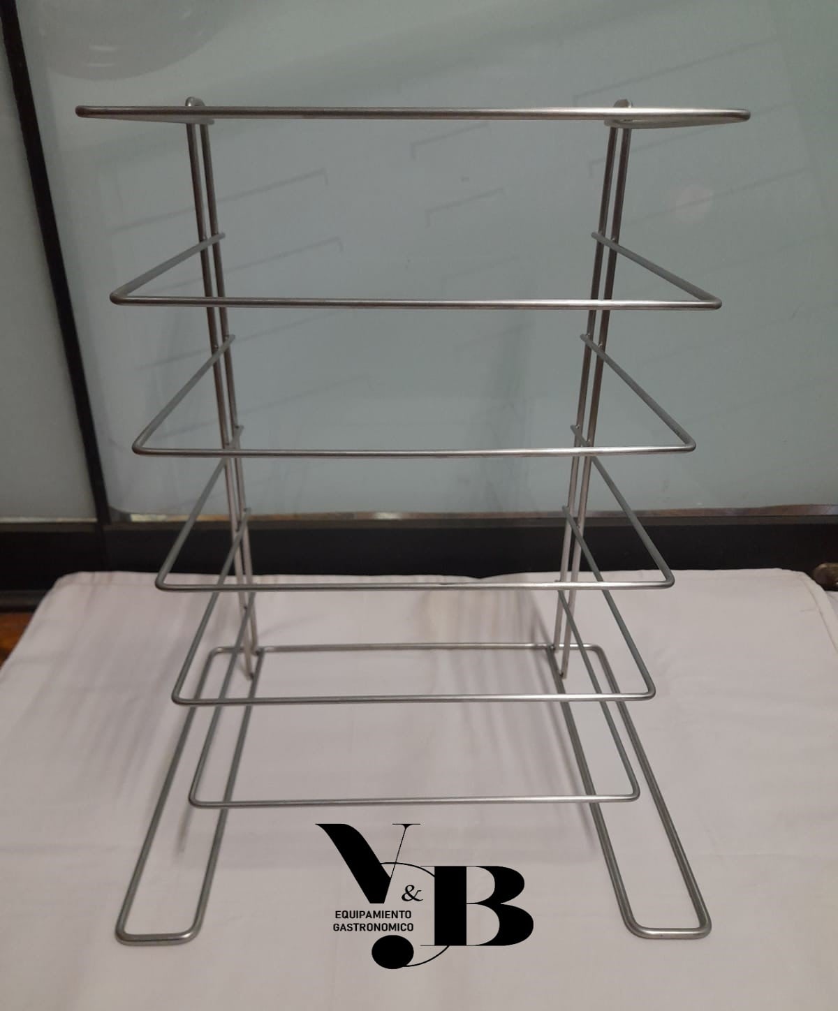 RACK PARA PIZZA ACERO INOXIDABLE