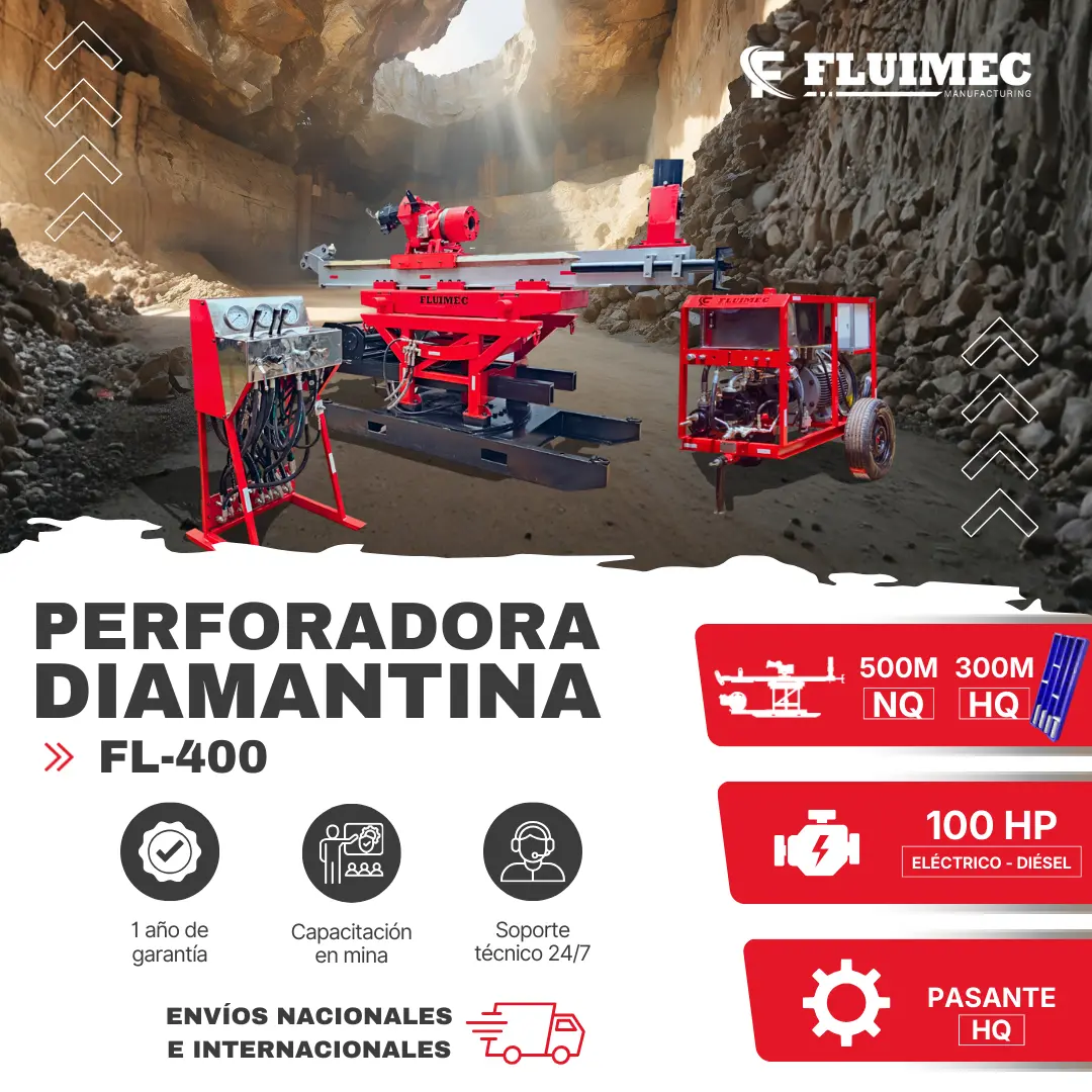 PERFORADORA PACKSACK FL- 400 MINERIA 