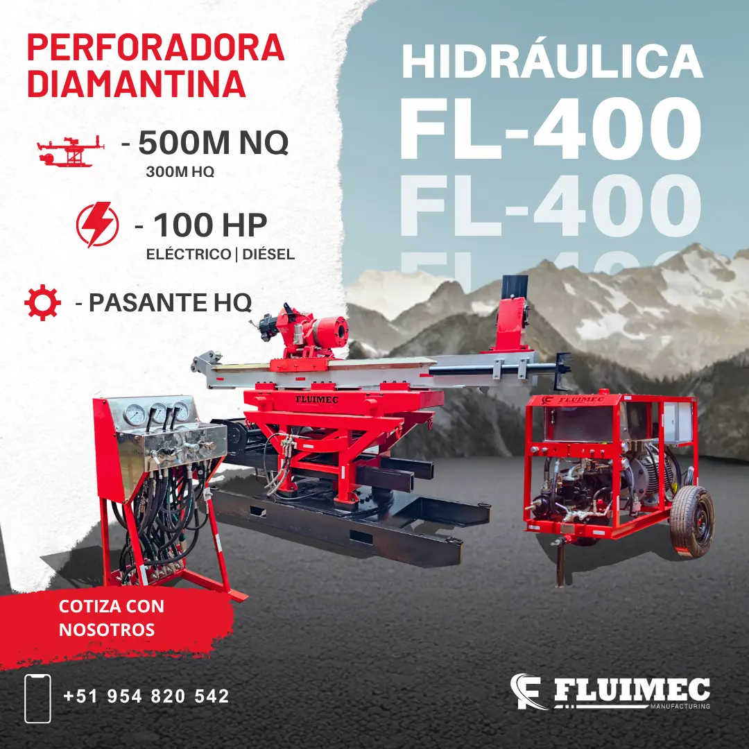PERFORADORA PACKSACK FL- 400 trabajos en superficie 