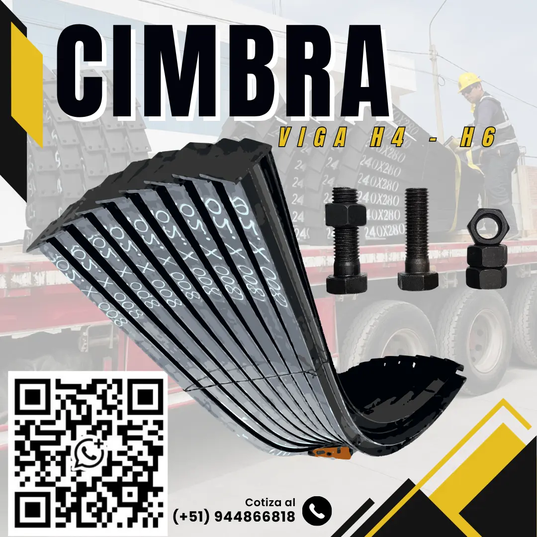 Cimbra viga H4 Estructural Galería Subterránea