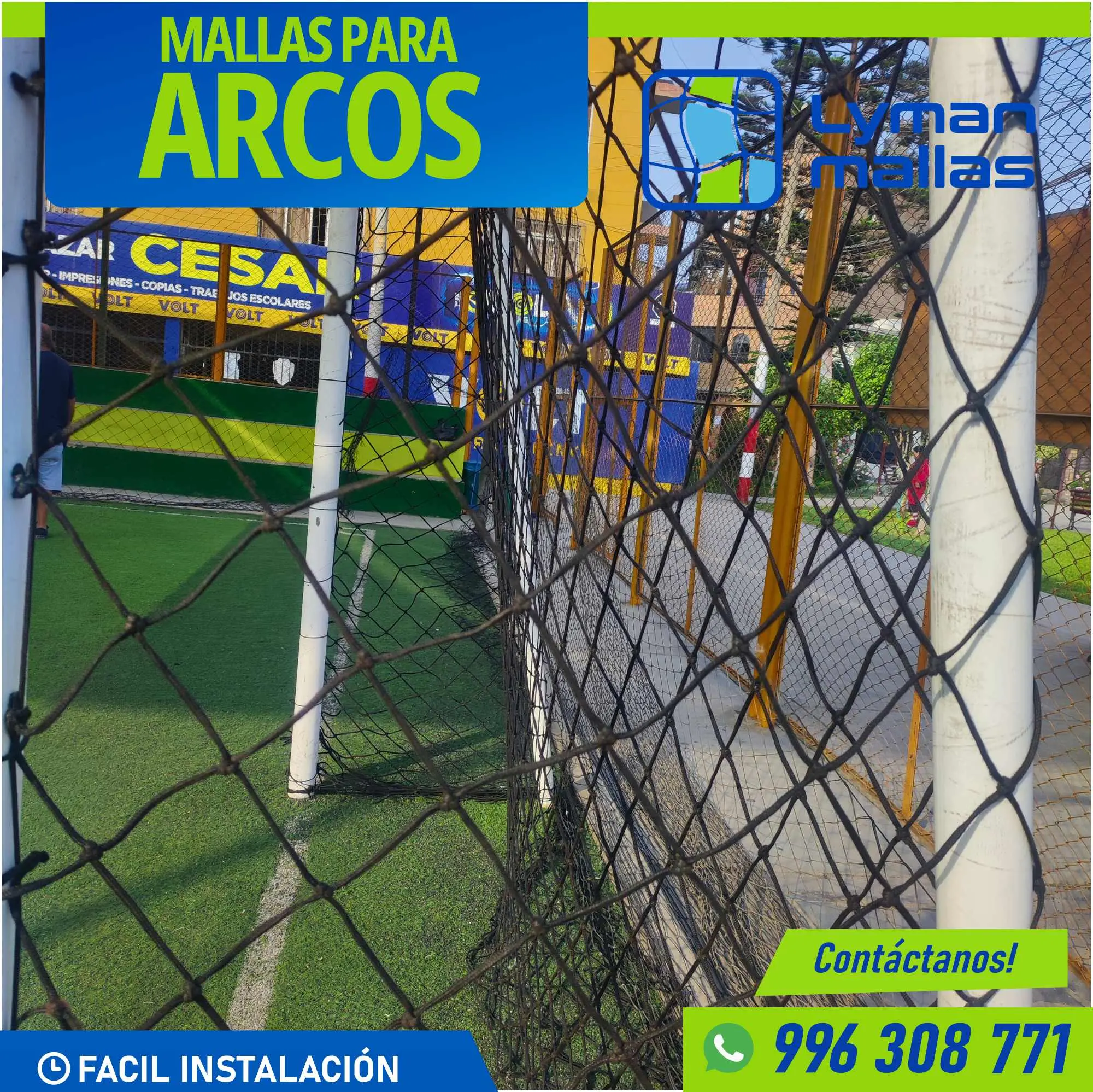 Lyman Mallas servicios de estructuras para arcos de futbol