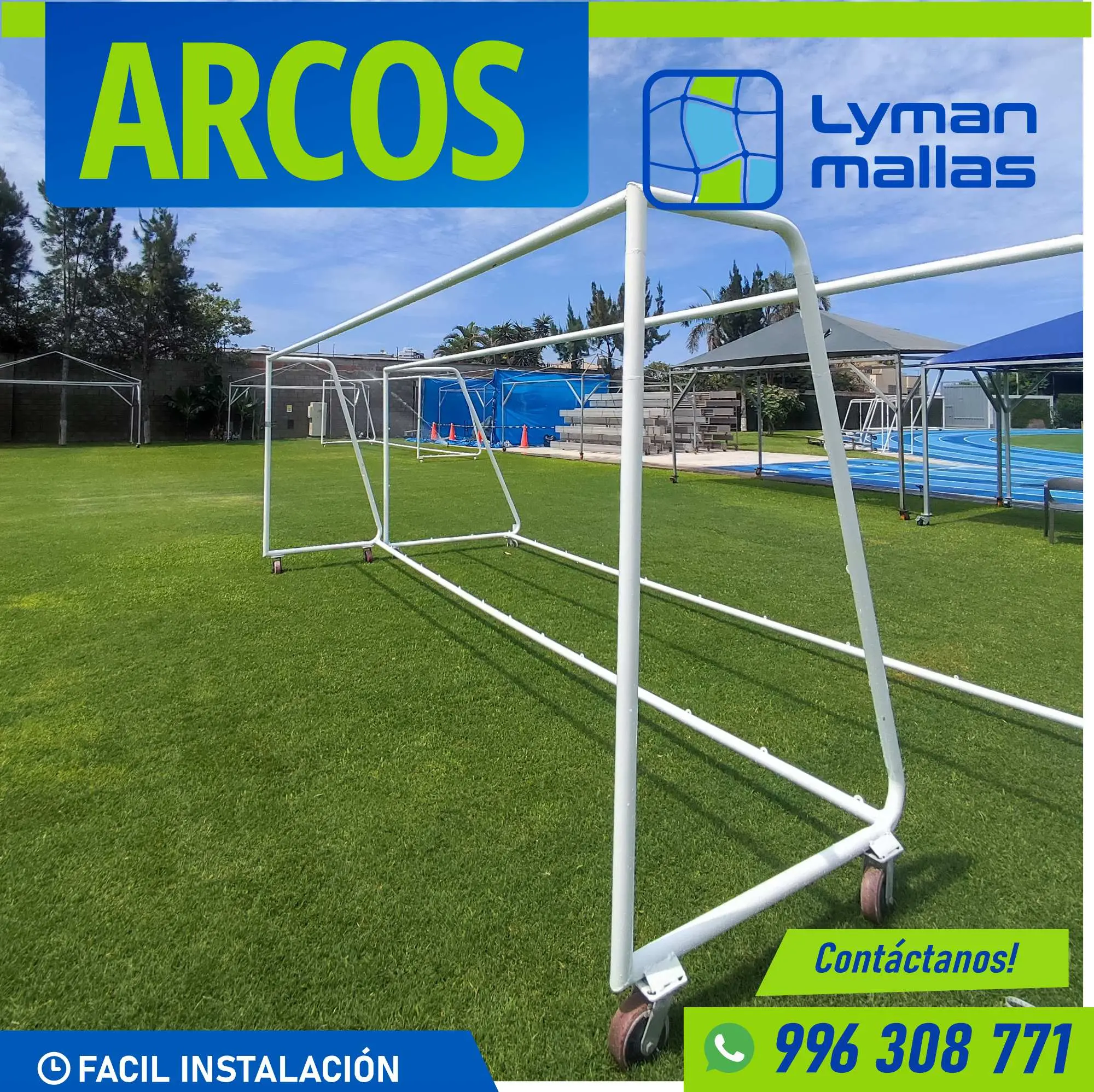 Lyman Mallas servicios de estructuras para arcos de futbol