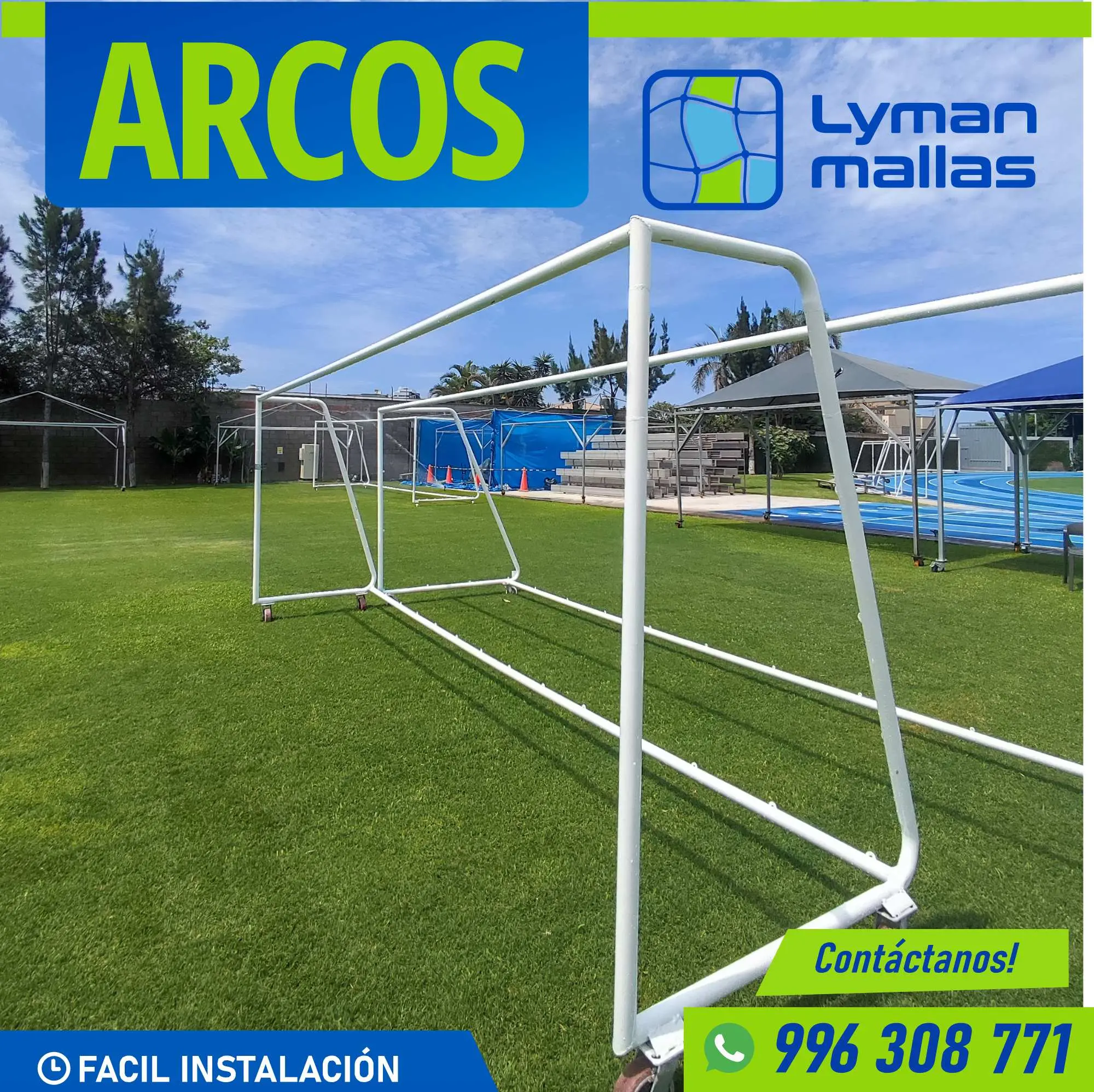 Lyman Mallas servicios de estructuras para arcos de futbol