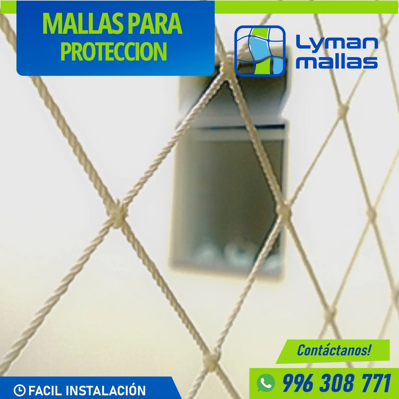 Lyman Mallas servicio de malla de proteccion para balcones y ventanas