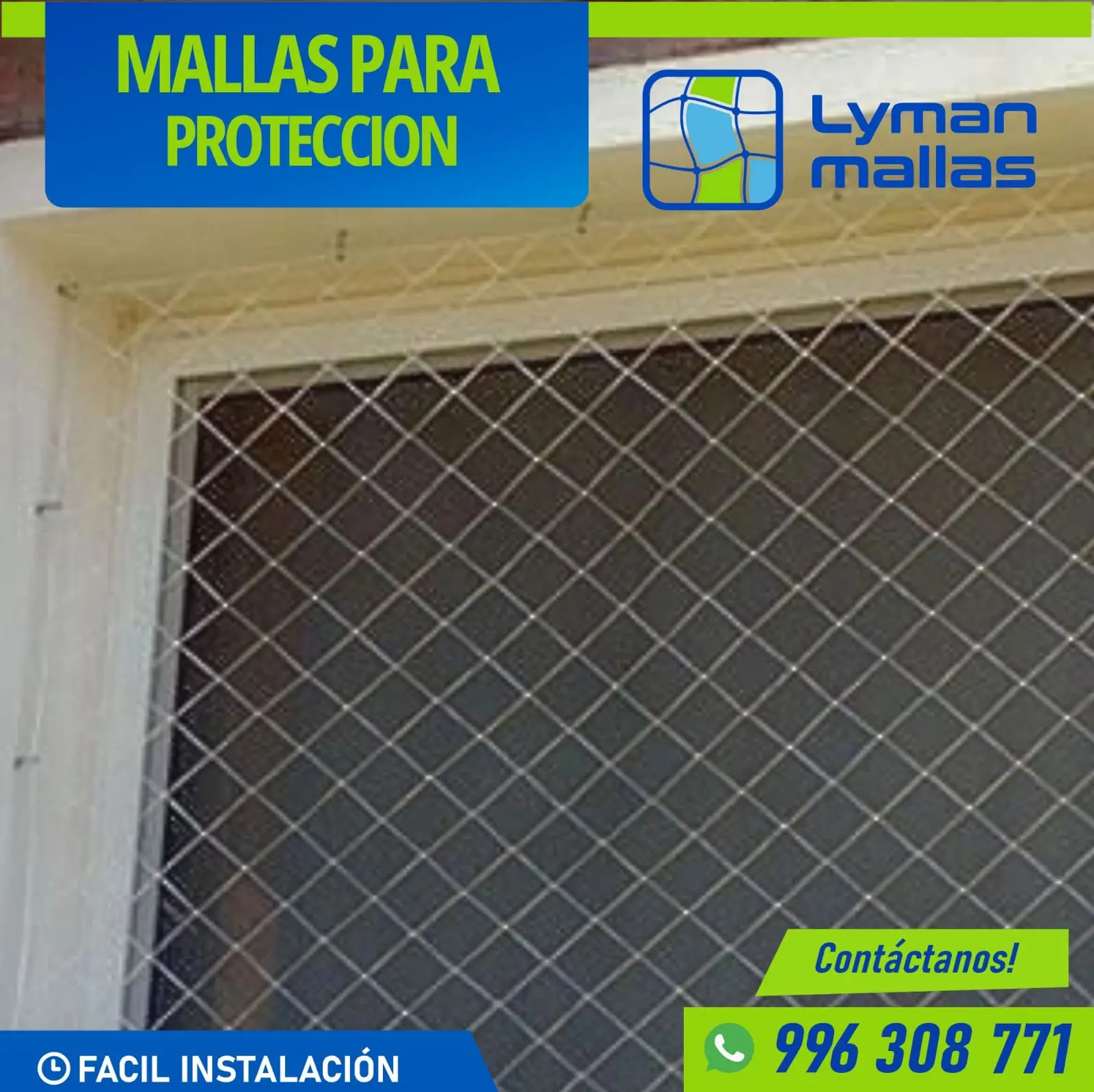 Lyman Mallas servicio de malla de proteccion para balcones y ventanas