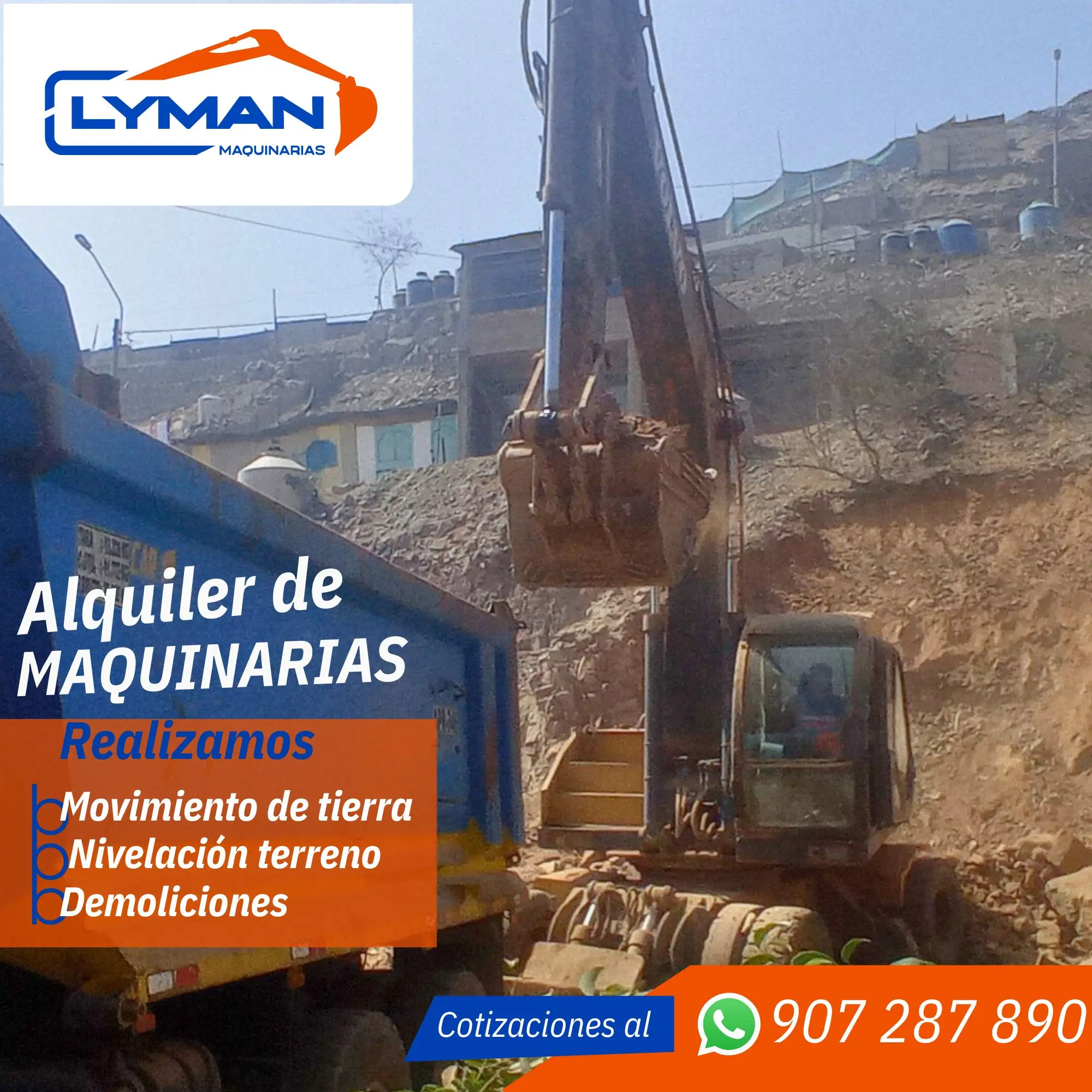 Lyman Maquinarias ofrece servicio de Demolicion para cualquier estructura