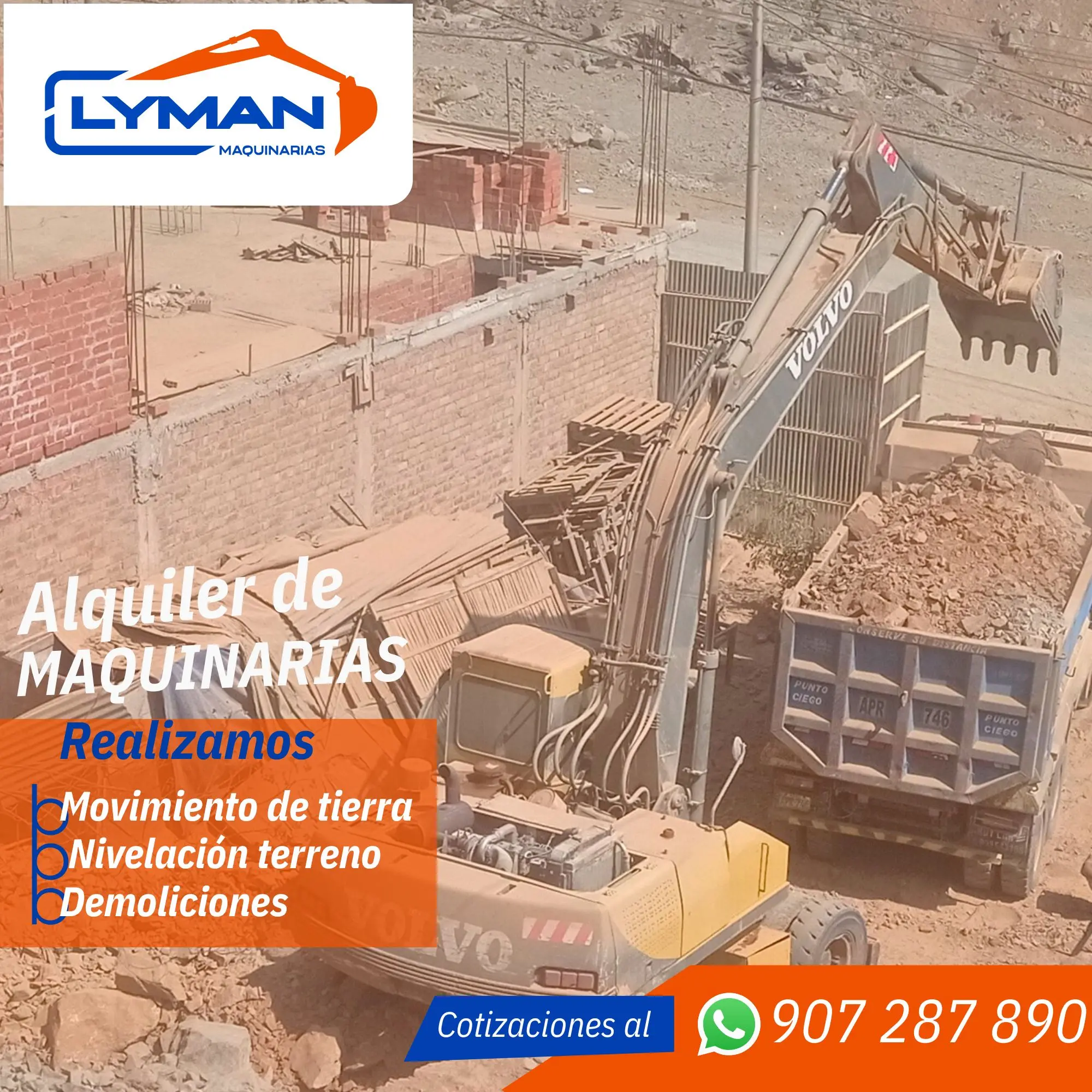 Lyman Maquinarias ofrece servicio de Demolicion para cualquier estructura