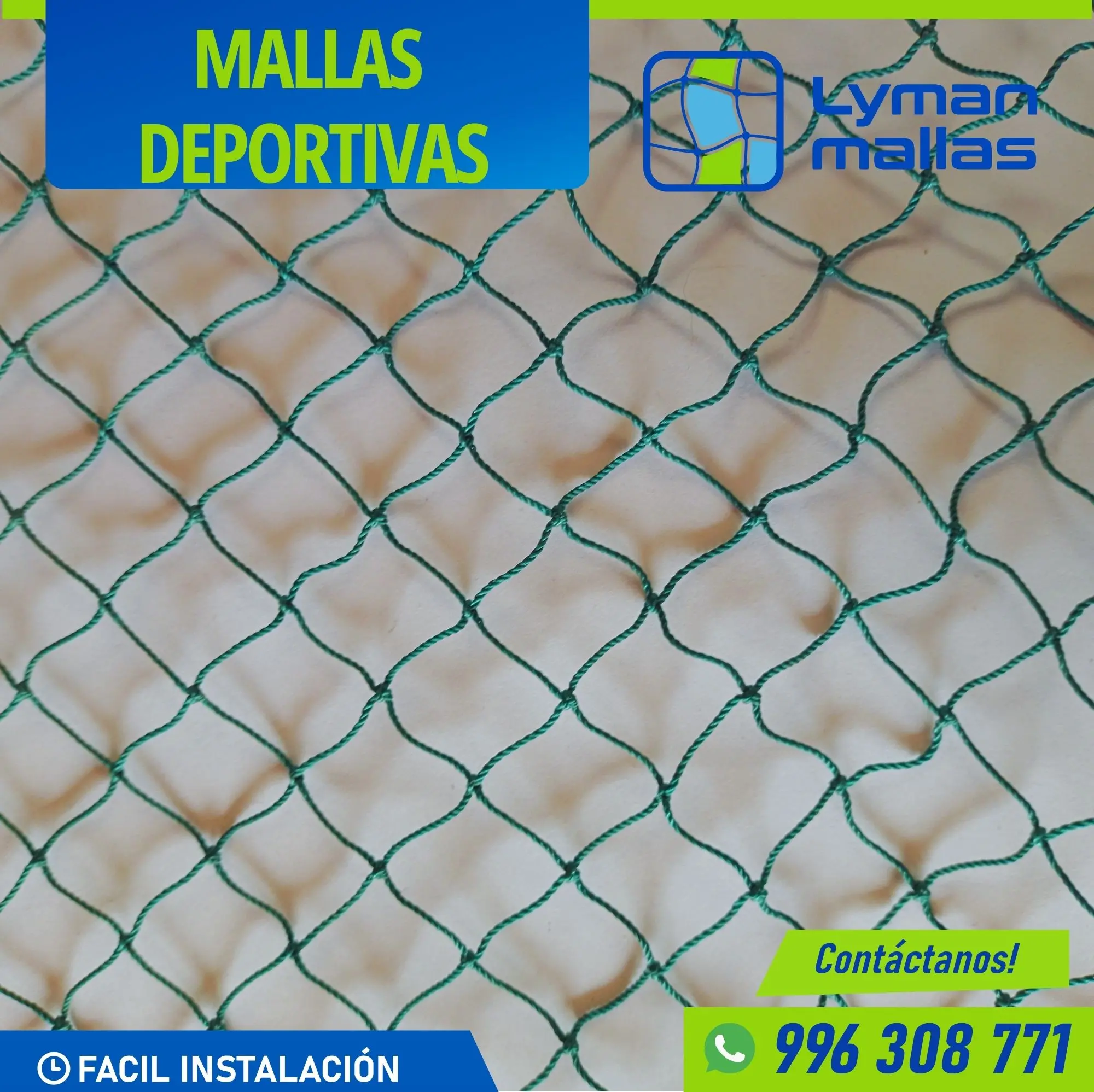 Mallas resistenete para campo deportivo